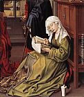 Rogier Van Der Weyden Canvas Paintings - The Magdalen reading